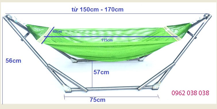 lưới võng xếp em bé